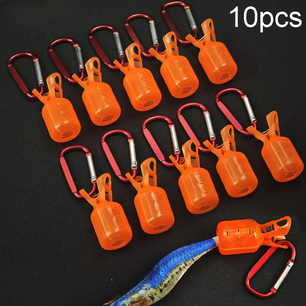 Fishing Lure Box - 10pcs Squid Jig Hook Protector Case