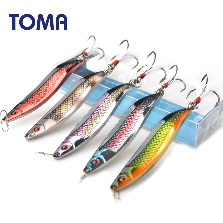 Fishing Lure Crankbait - TOMA Metal Zinc Spoon Fishing Lures