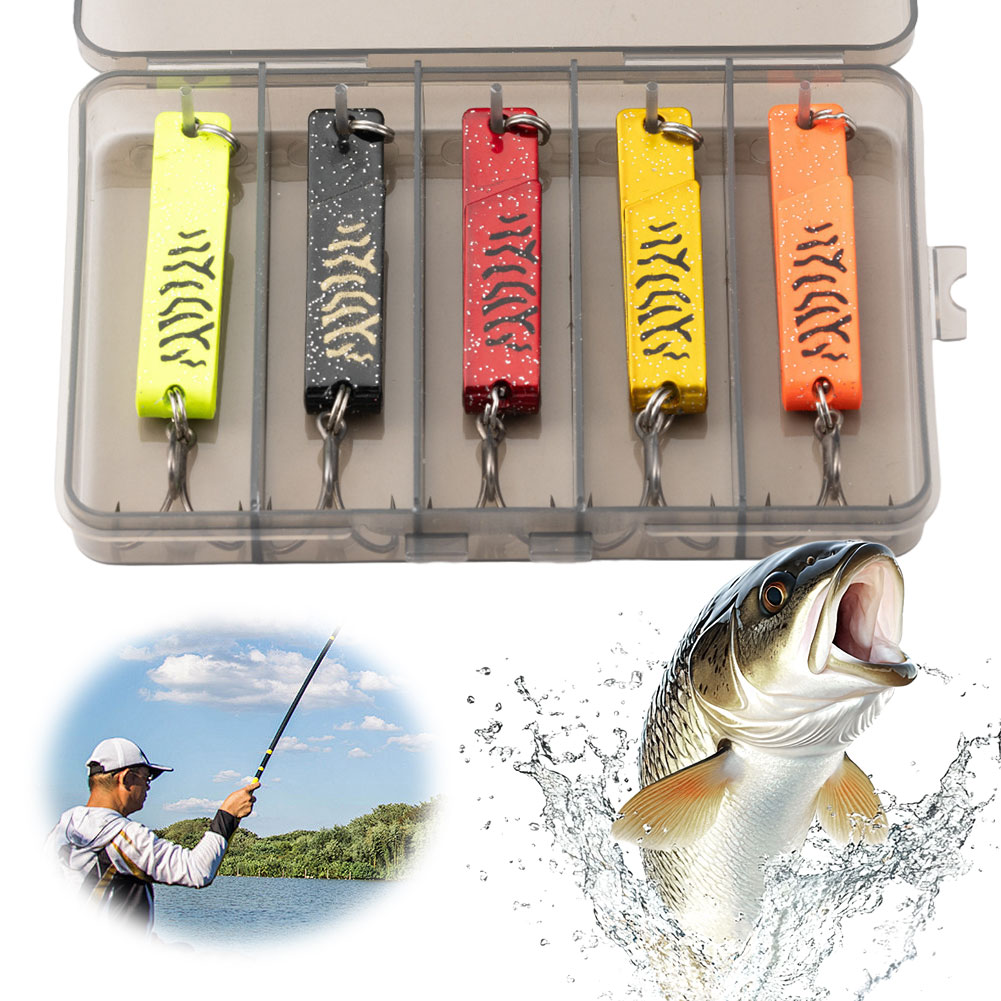 Fishing Lure Spoon - 5Pcs Metal Spoon Fishing Lures with