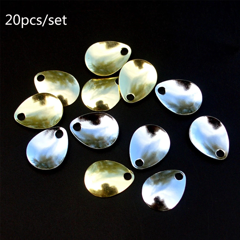 Fishing Lure Blade Bait - 20pcs/lot Fishing Spinner Rings Blades Smooth