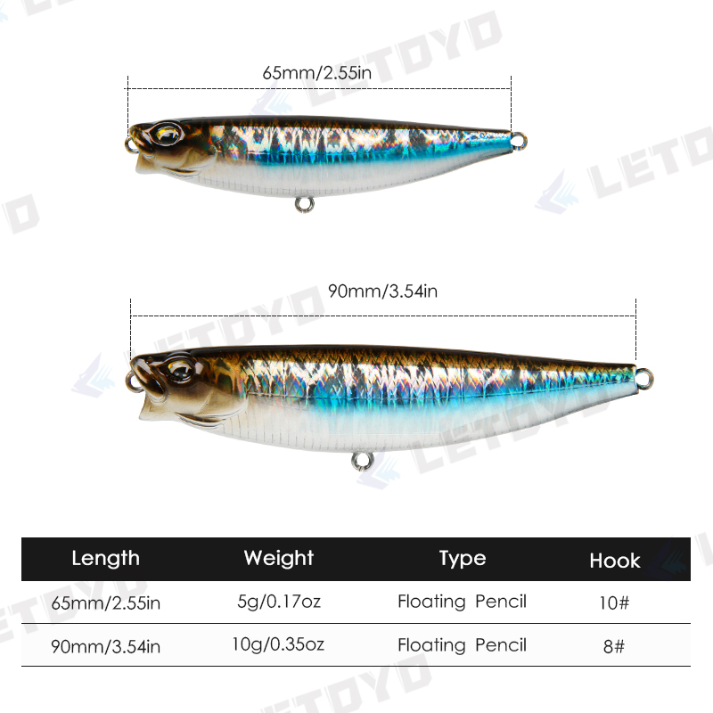 LETOYO 65mm 5g/90mm 10g Surfac - Fishing Lure Buzzbait review and price