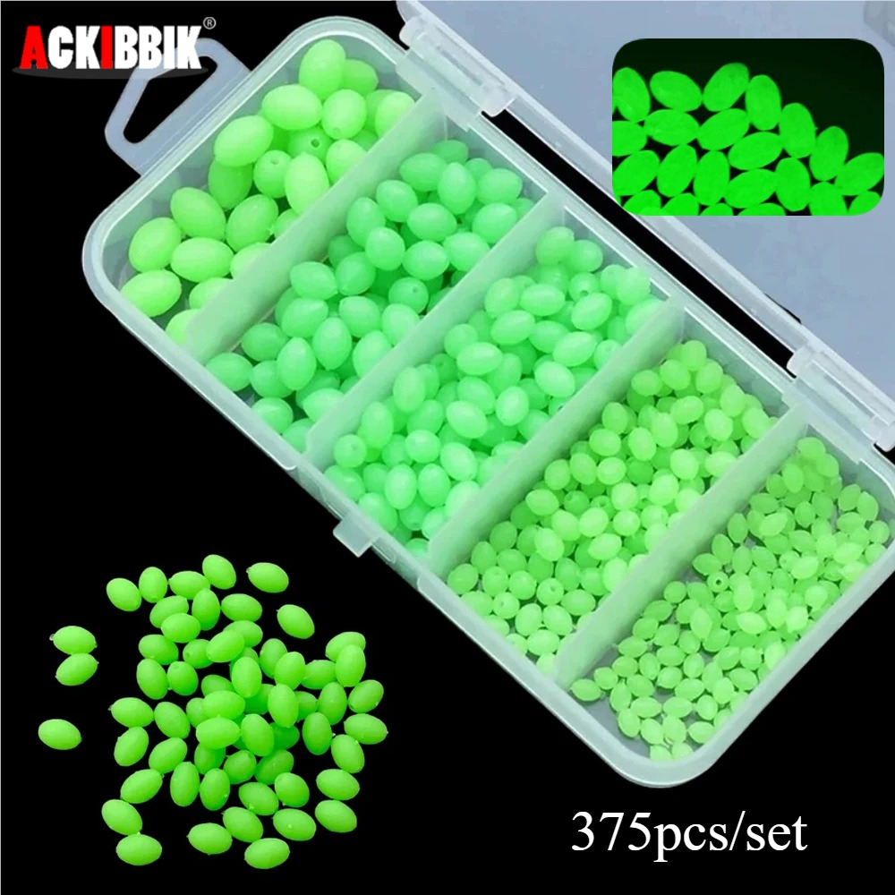 Ackibbik 375pcs/box Luminous F - Fishing Lure Box review and price
