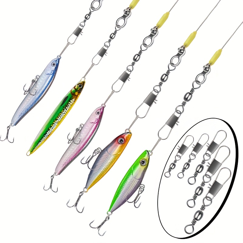 50Pc/box Stainless Steel Swive - Fishing Lure Box review and price