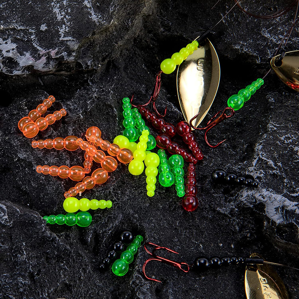 50PCS Stacked Fishing Beads Tr - Fishing Lure Spinner review and price