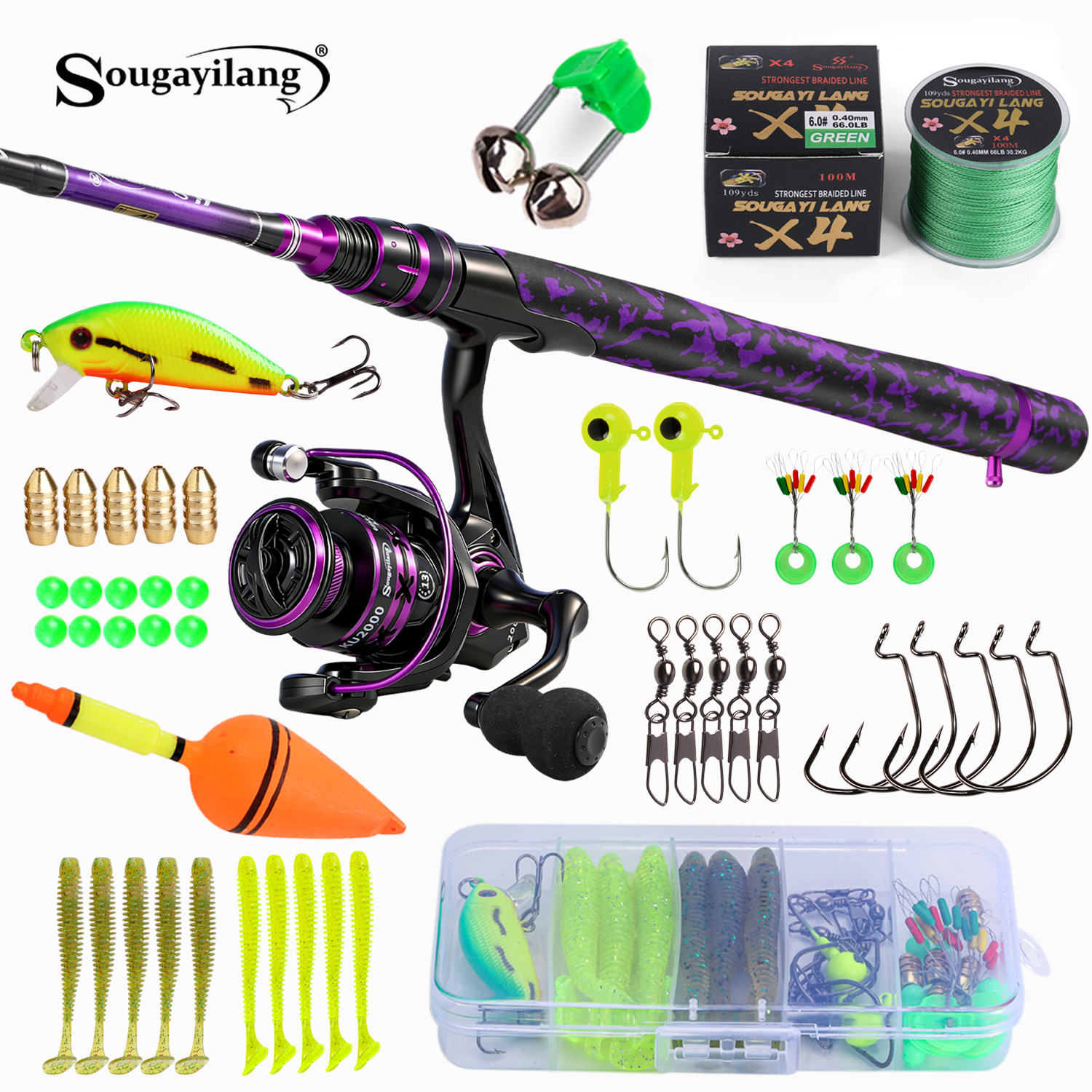 Sougayilang Spinning Fishing R - Fishing Lure Topwater review and price