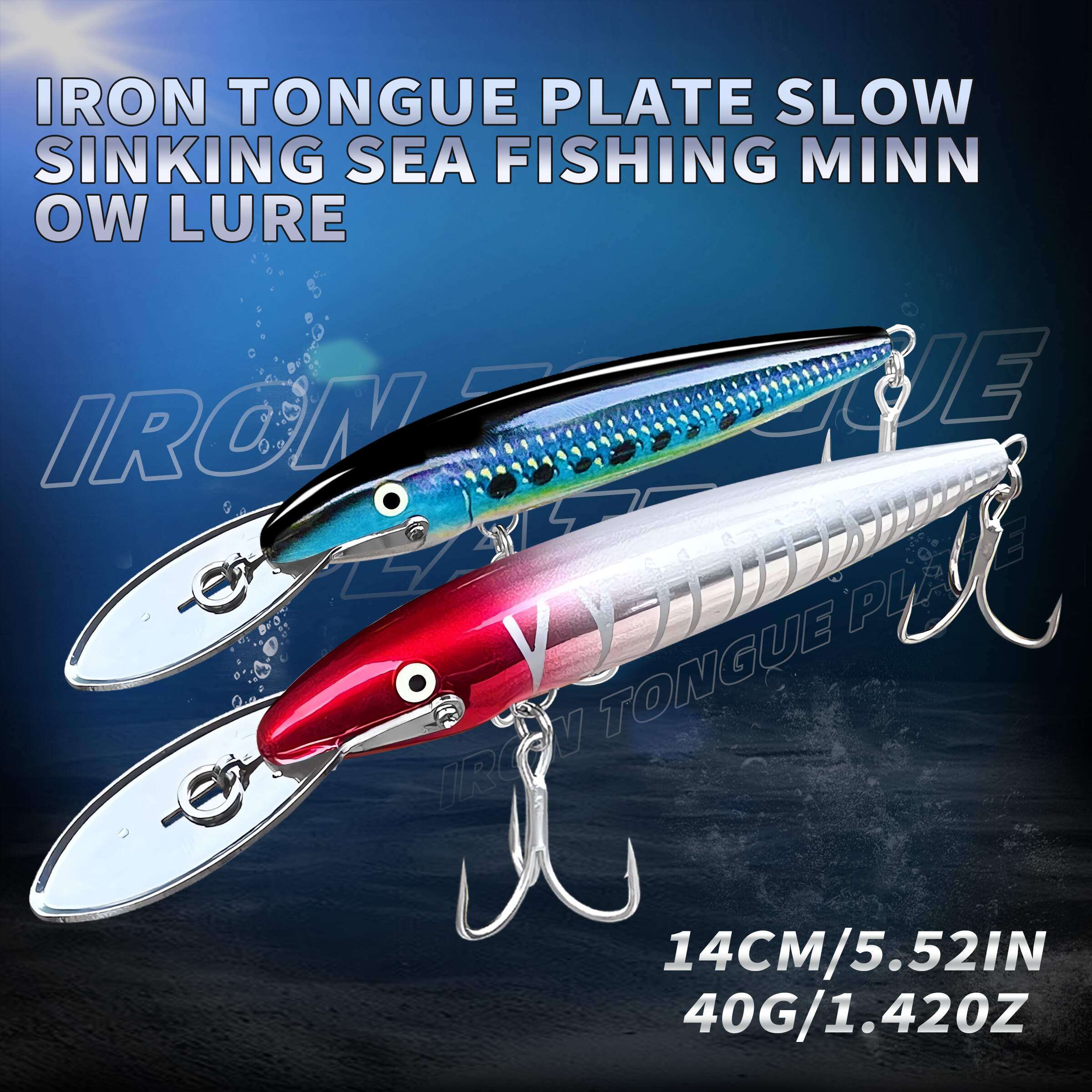 BASSKING Sinking Minnow Bait 1 - Fishing Lure Jerkbait review and price