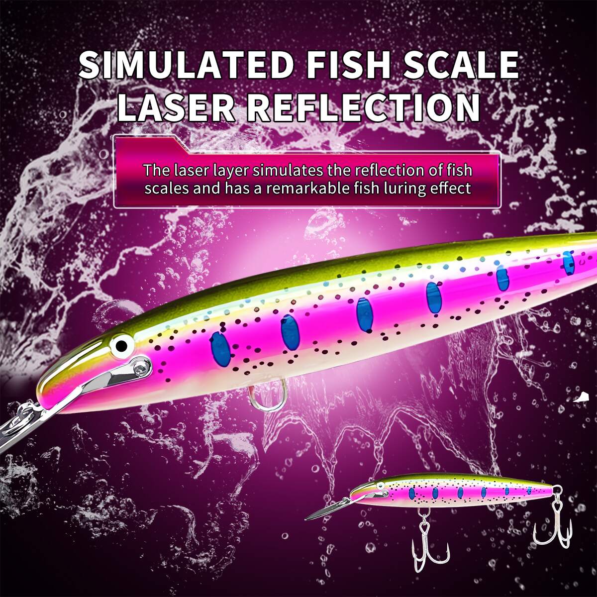 BASSKING Sinking Minnow Bait 1 - Fishing Lure Jerkbait review and price