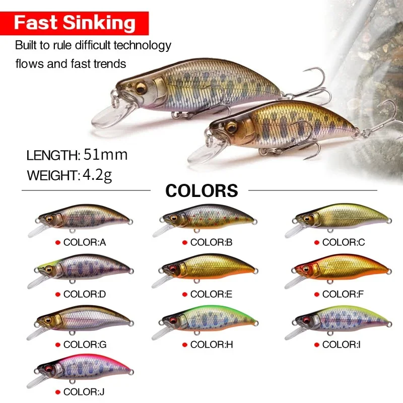 1pc Japan Design 51mm 4.2g Sin - Fishing Lure Crankbait review and price