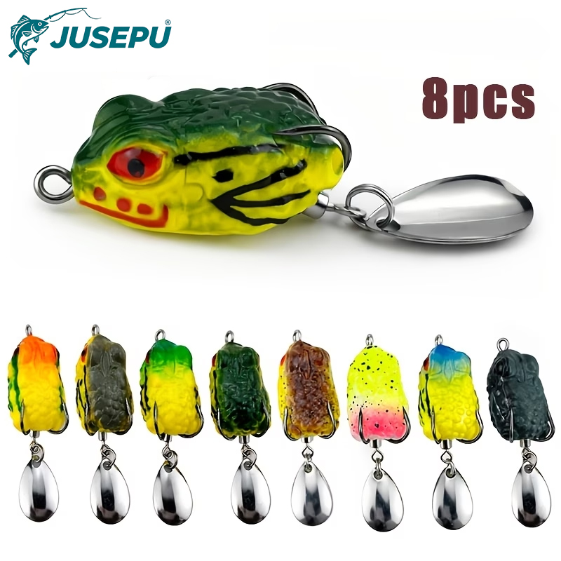 8pcs Topwater Frog Fishing Lur - Fishing Lure Blade Bait review and price