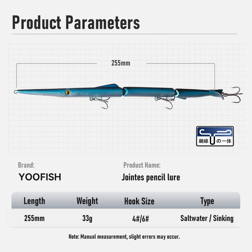 YOOFISH Jointed Pencil Bait 3  - Fishing Lure Popper review and price