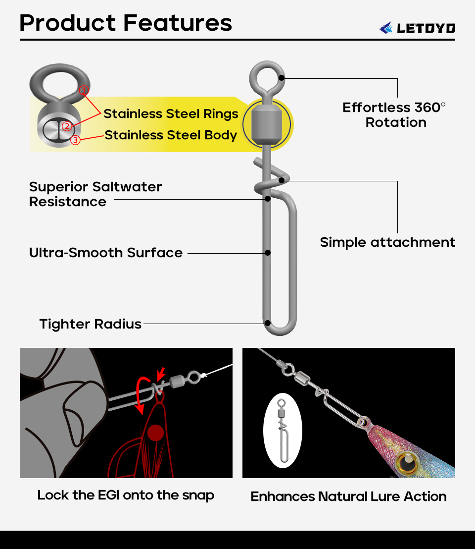 LETOYOFull Stainless Steel Rol - Fishing Lure Jig review and price