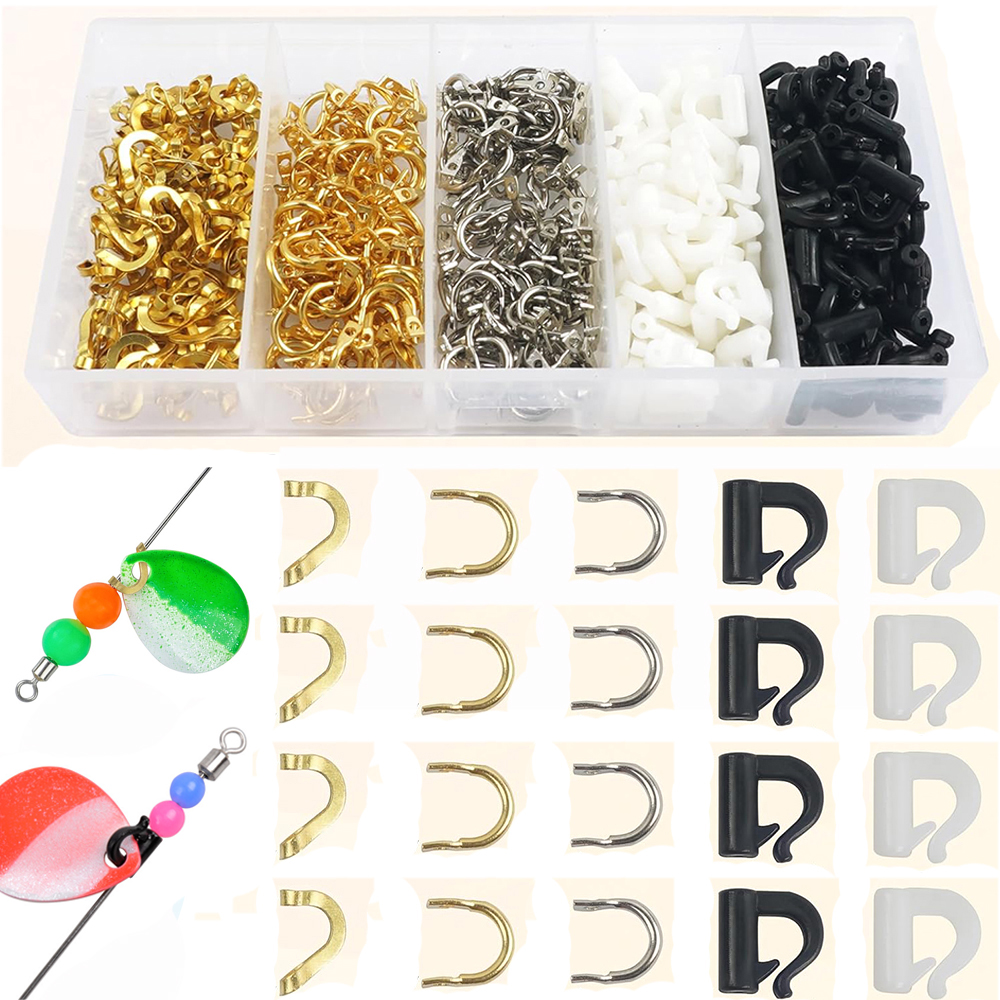 300Pcs Fishing Spinner Clevis  - Fishing Lure Blade Bait review and price