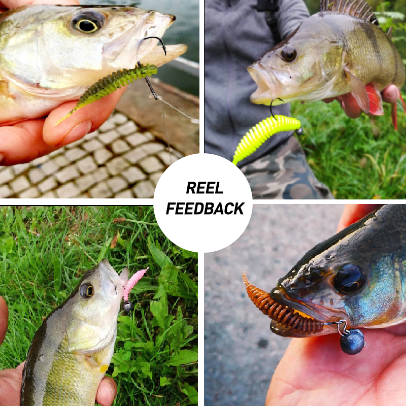 ESFISHING Fishing Tiny Worm Ba - Fishing Lure Soft Plastic review and price